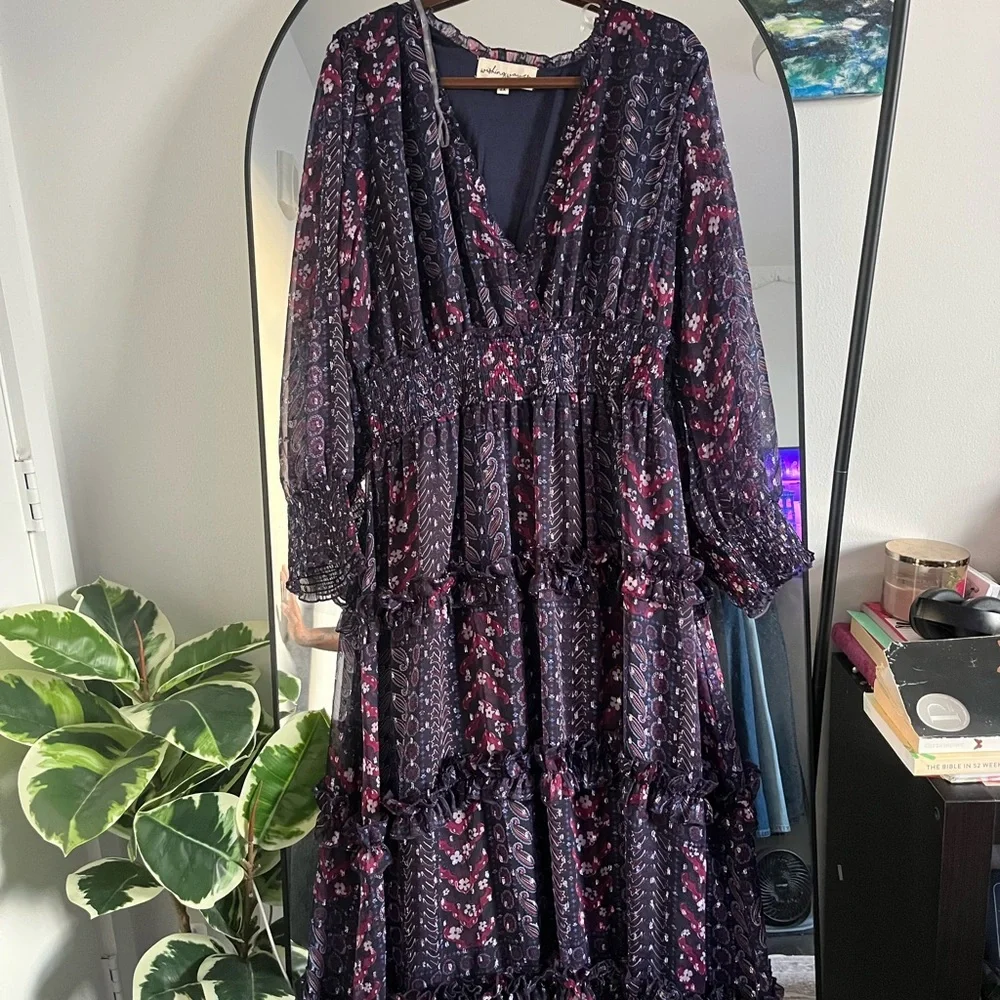 Elegant Floral Maxi Dress - Picture 1 of 6